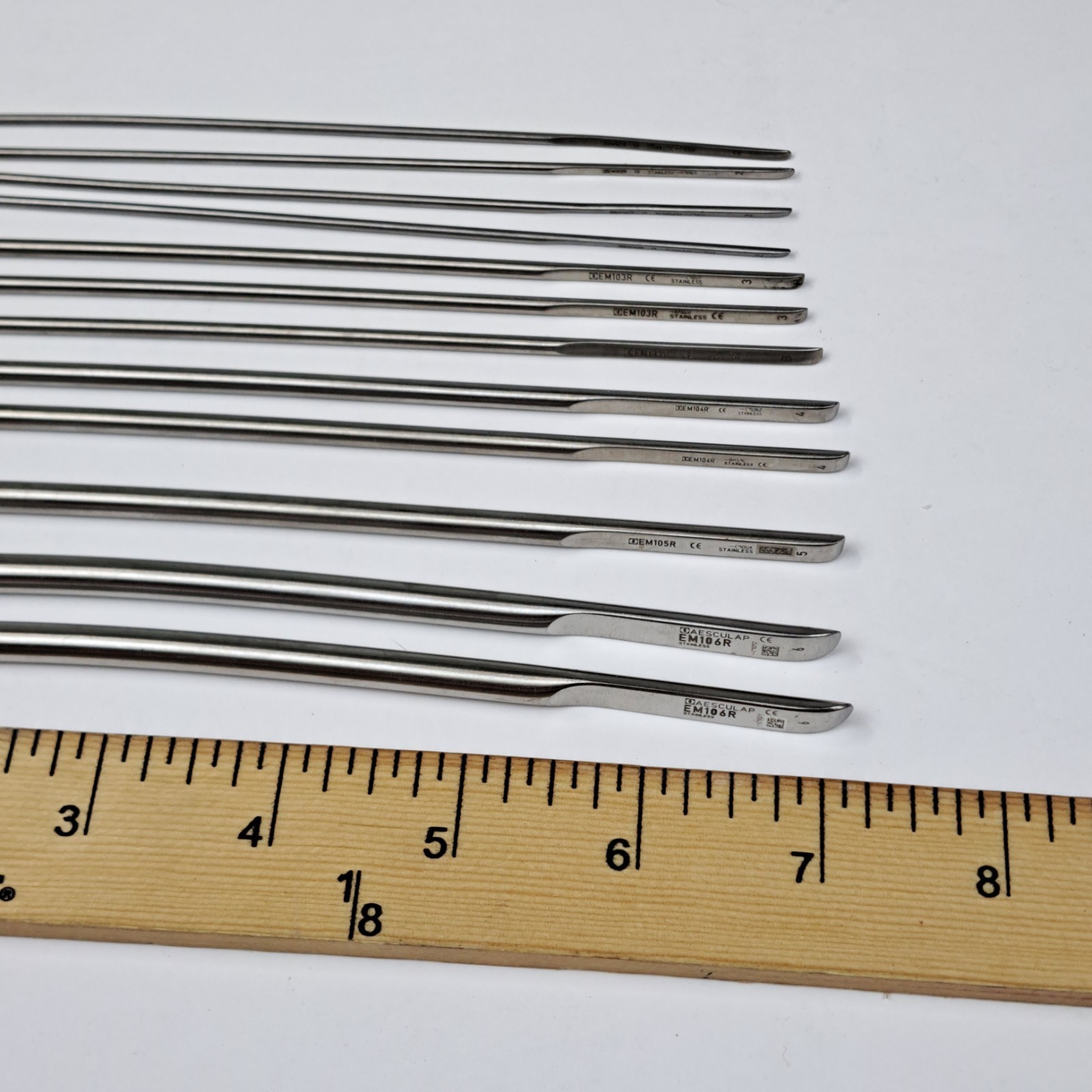 Aesculap Hegar Uterine Dilators Lot of 12