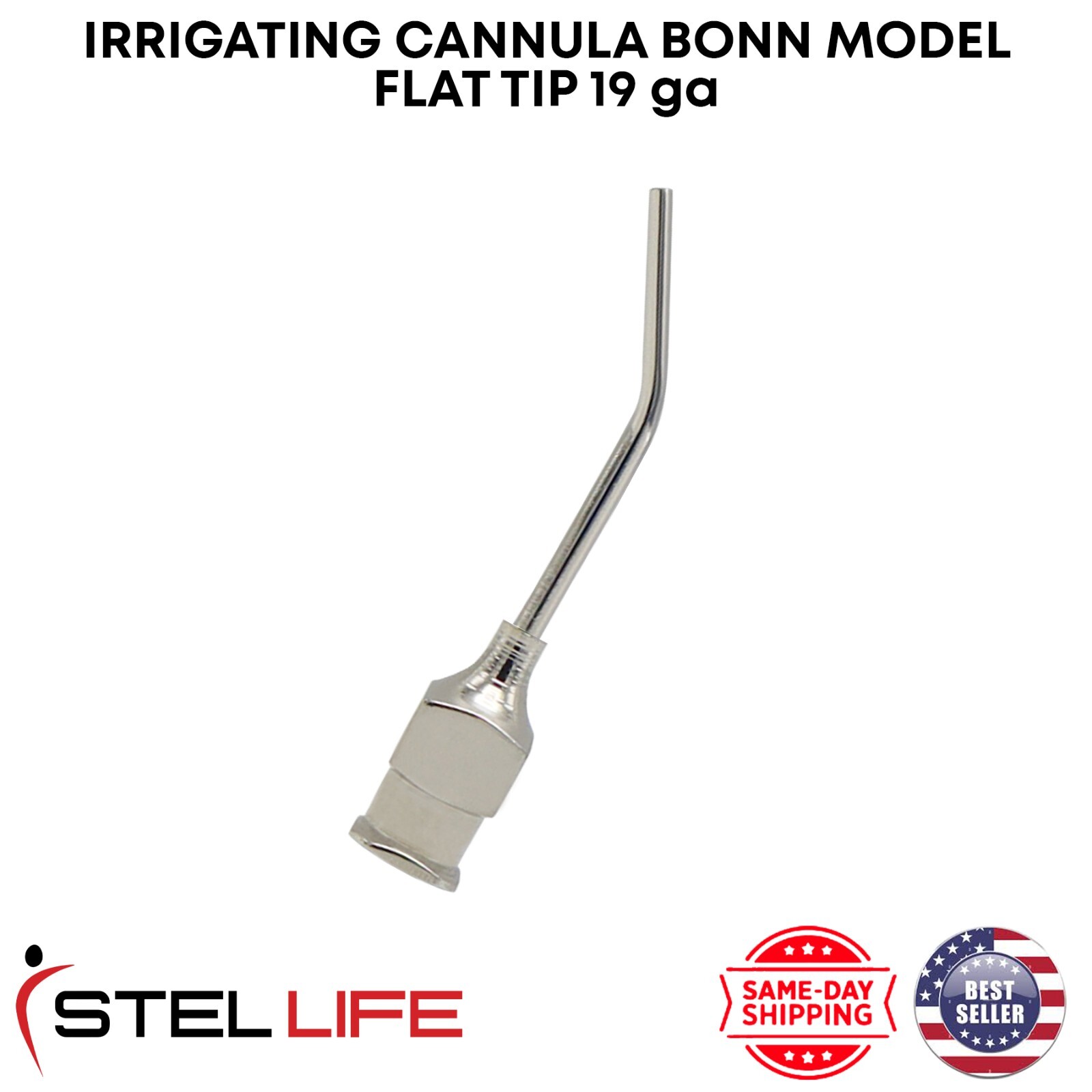 Irrigating Cannula Bonn Model 19 ga Surgical Ophthalmic Instruments German Grade