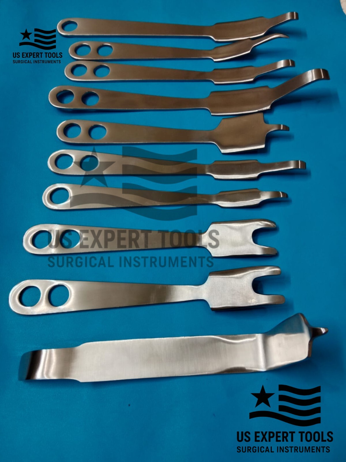A set of 9 types Hip joint Hip Retractors orthopedic Instruments