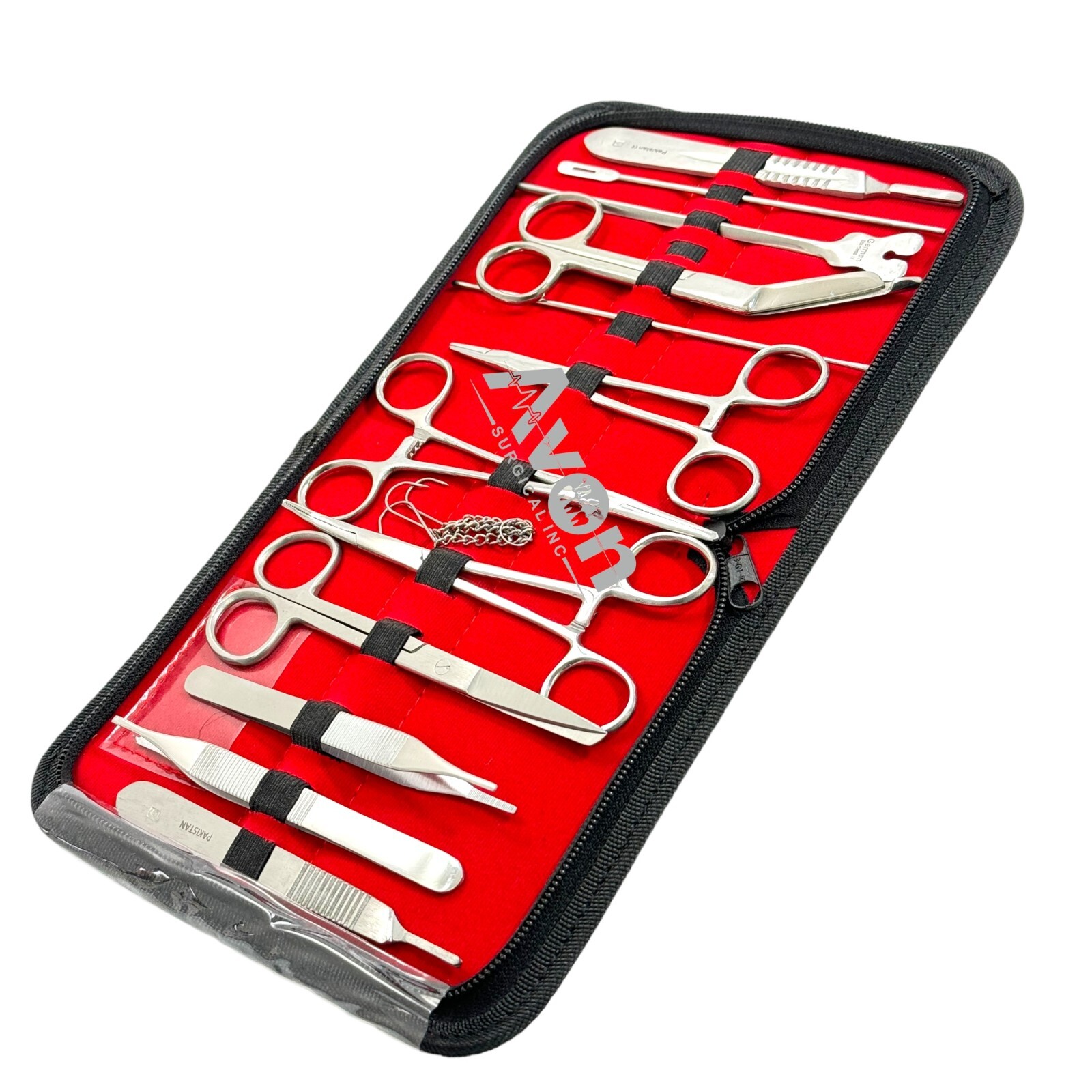 14 PC MILITARY FIELD MINOR SURGERY SURGICAL VETERINARY DENTAL INSTRUMENT KIT