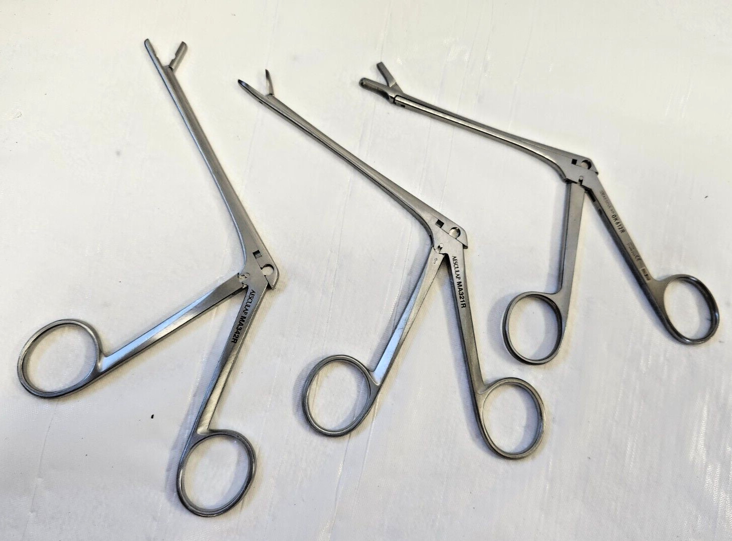 Lot of THREE Aesculap Nasal Forceps – OK612R, MA324R, MA321R – Cpics4info