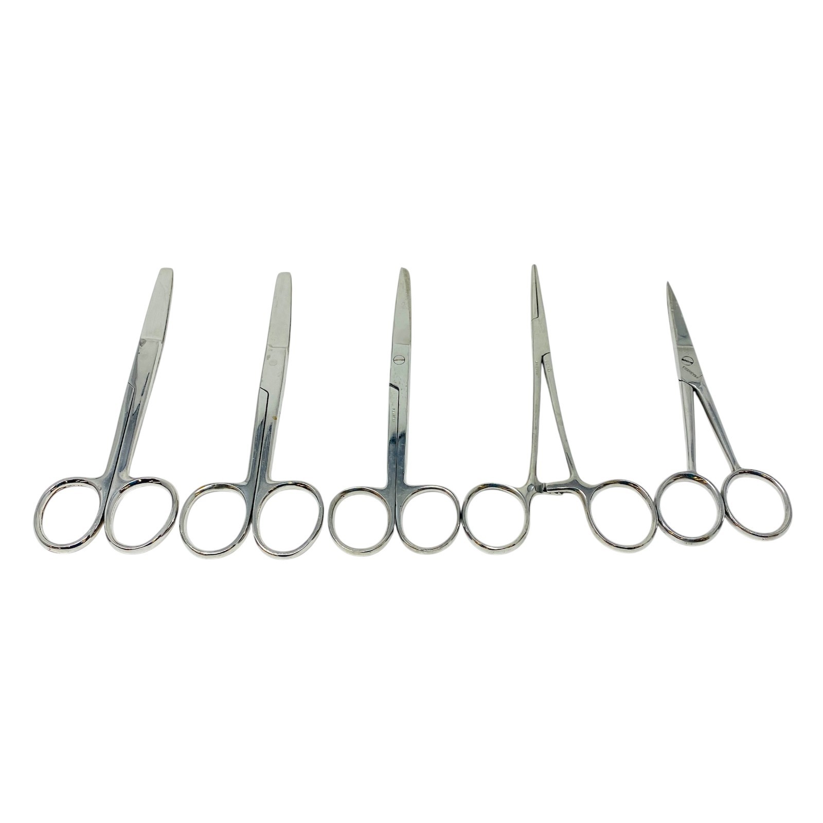 Vantage V95-16, Echo and Assorted Brands Medical Scissors & Hemostat Lot 5 Pcs