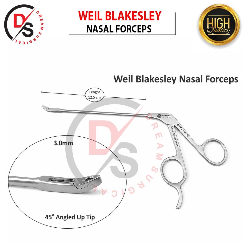 NASAL FORCEPS SET 3 PCS, Weil Blakesley Forceps ENT Instruments