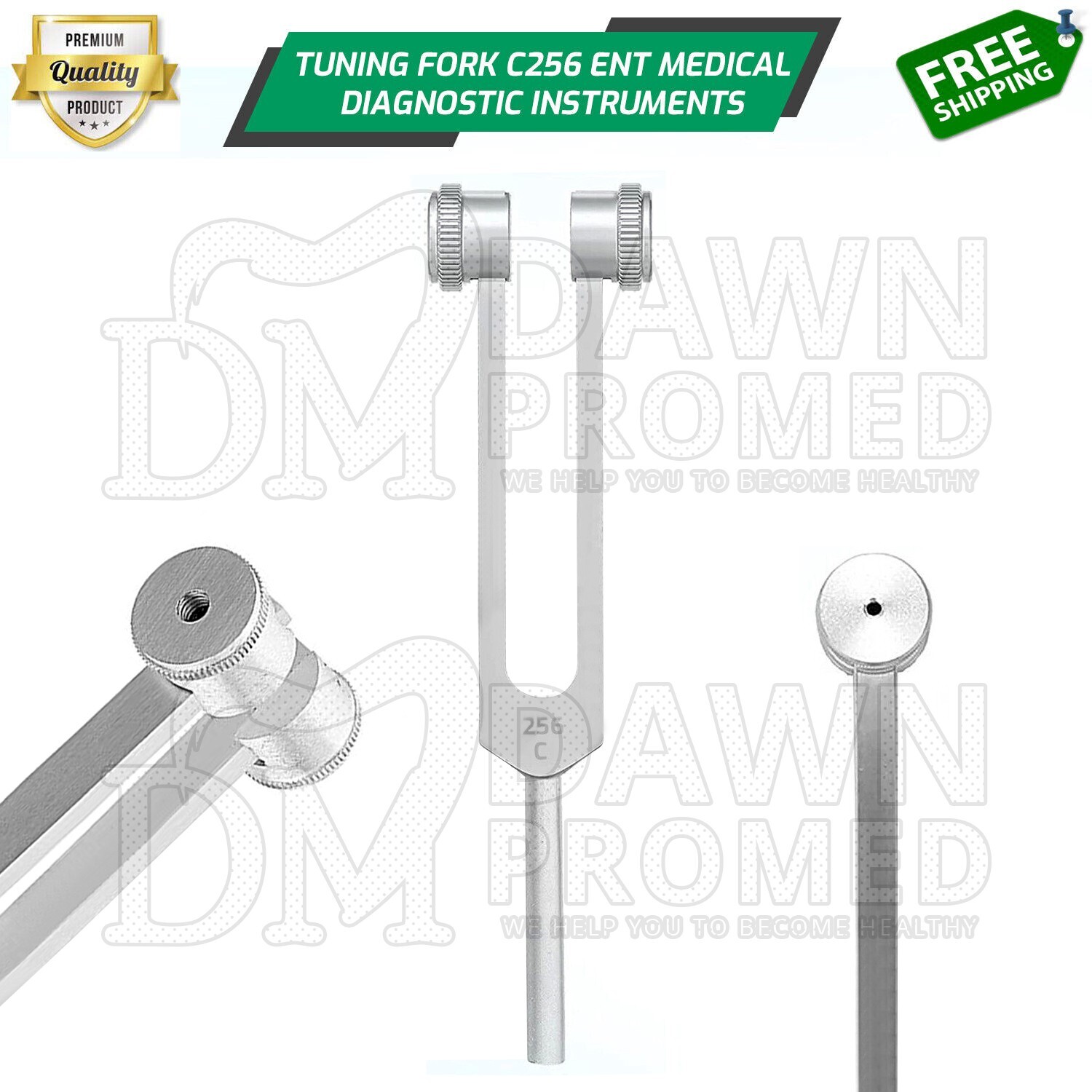 Tuning Fork For C 256 ENT Healing Therapy Diagnostic Exam Medical Inst German Gr