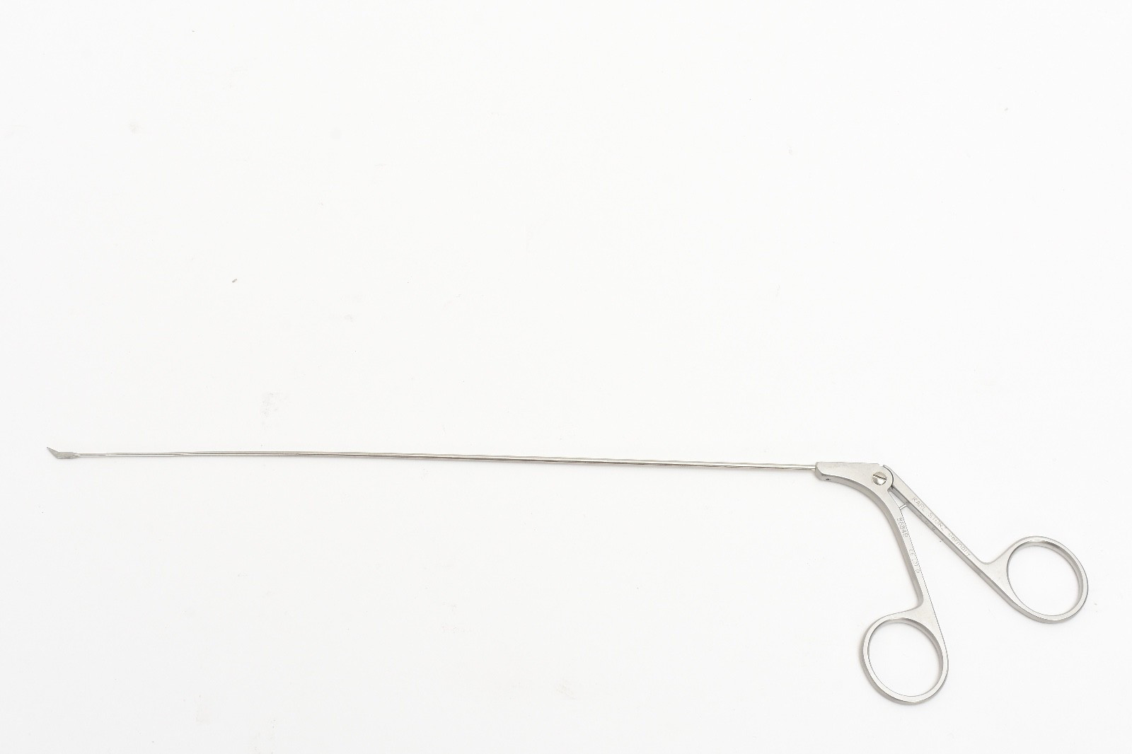 Karl Storz 8684B ENT Micro Laryngeal Surgical Scissors 45°Angled UP 5mm Bite 9″