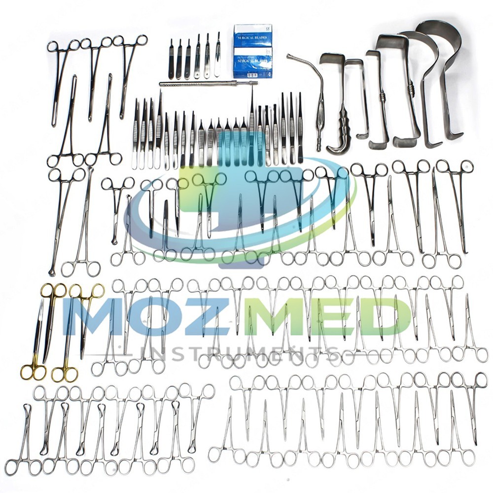 108-Pcs Set Laparotomy Instruments MedicalSurgical Abdominal Surgery