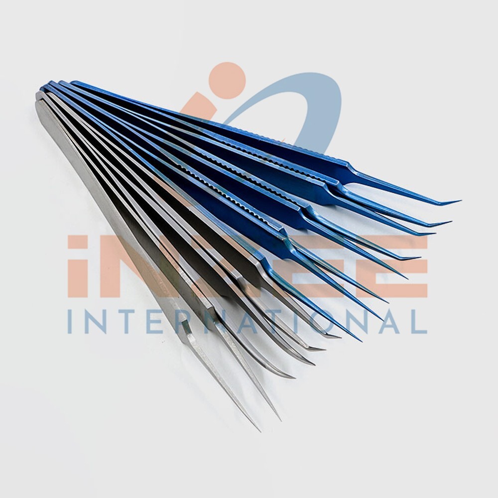 FUE Hair Transplant Forceps Kit Set of 6pcs ST/TI Surgical Instruments By Inzee
