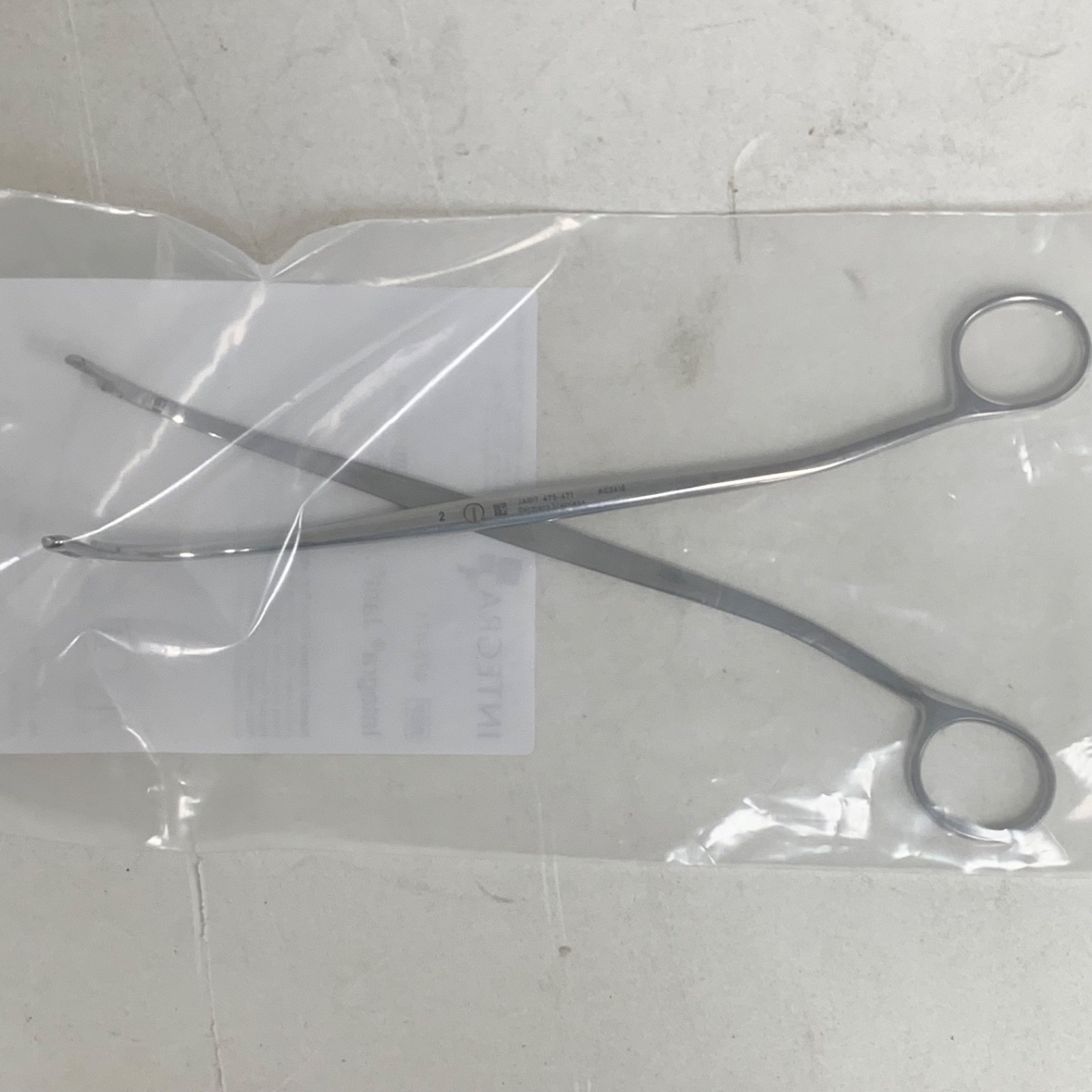 Integra Jarit Randall Kidney Stone Forceps 8-1/2″ Half Curved New