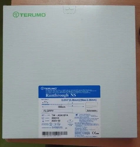 Runthrough NS Floppy guidewire, 0.014″ (0.36mm) x 180cm (ONE PIECE)