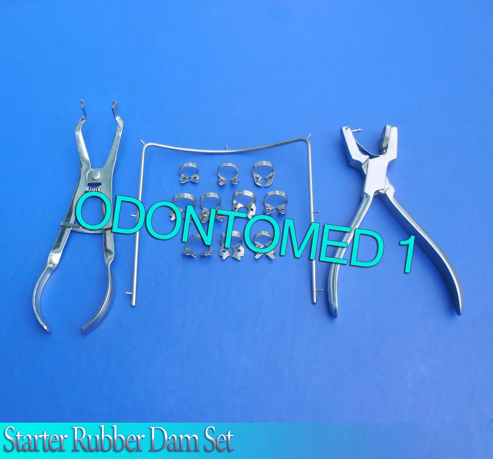 ODM Leather Hole Starter Rubber Dam+Ainsworth Dental Kit Surgical Instruments