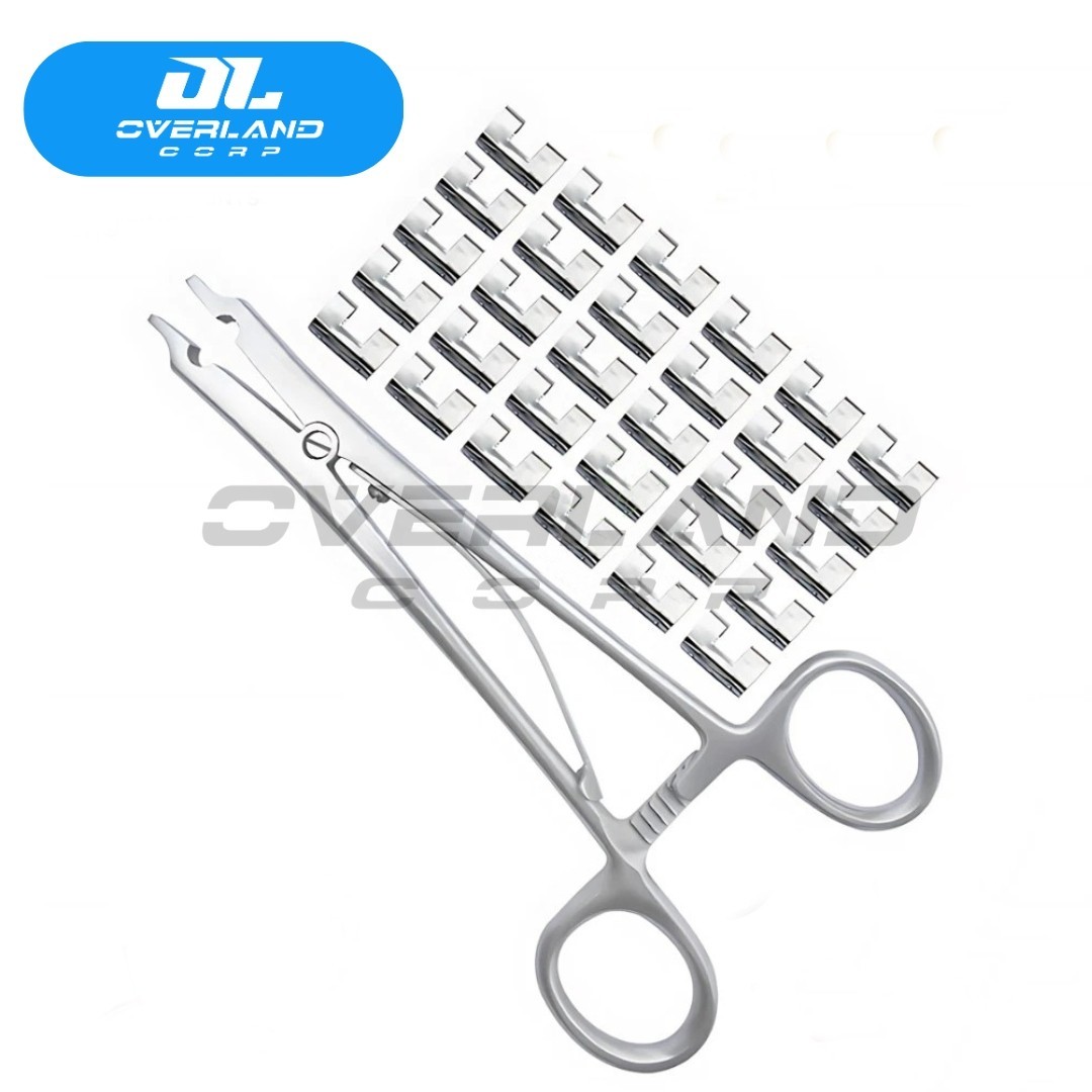 Raney Scalp Clip Applicator Plus Surgical Instruments Orthopedic 30 Pcs Clips
