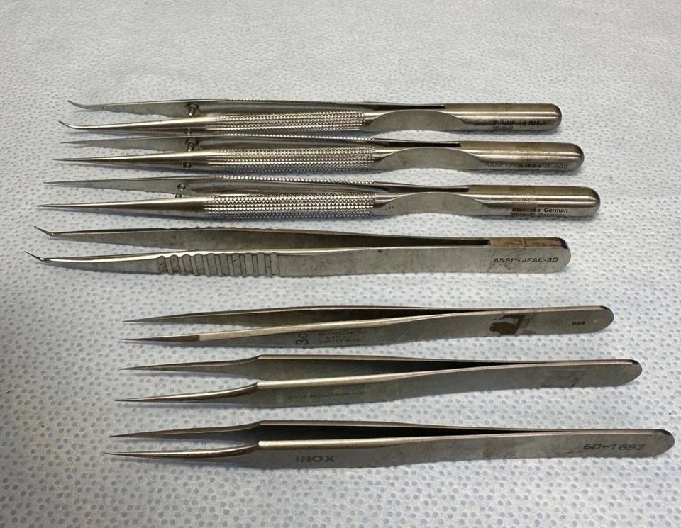 11 Piece Codman ASSI Micro Instrument Tray w/ Sterilization Case