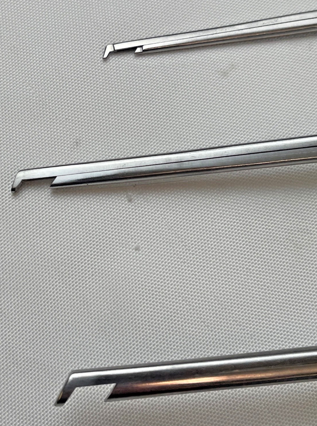 Set of 3 Ruggles R-1650.1 3 & 6 1mm/3mm/6mm x 40° Down x 7″ Kerrison Ronguers