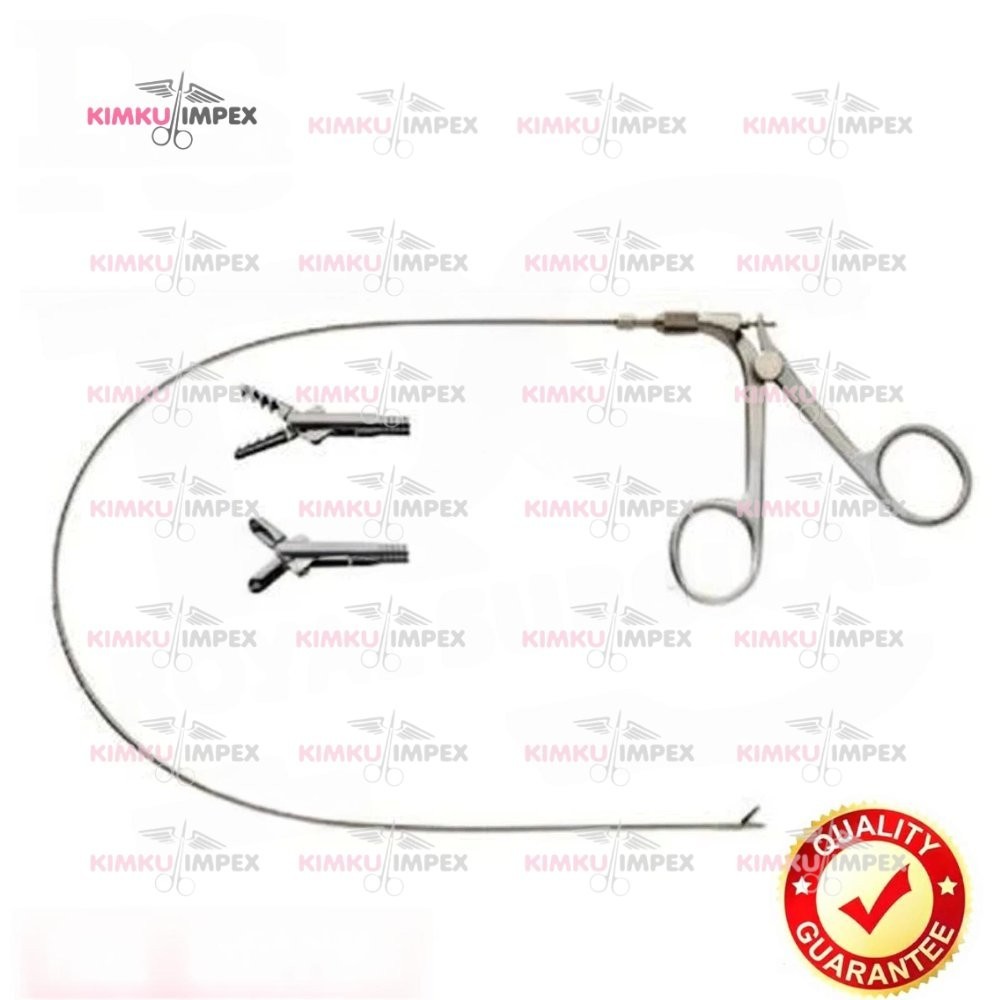 SS Cystoscopy Flexible Grasping Forceps or Biopsy Double Action Jaws 4 Fr x 60cm