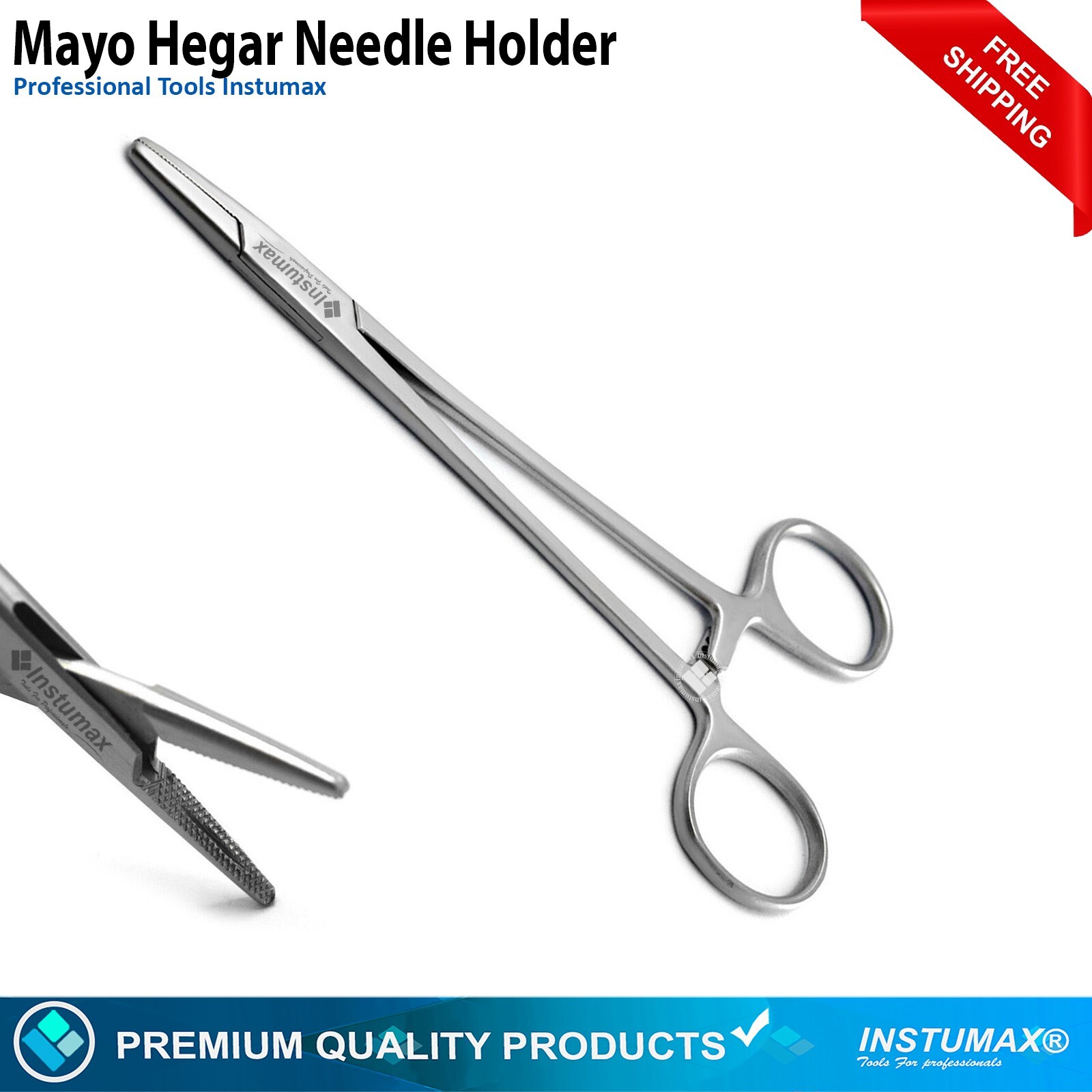 Universal Surgical Instruments Set Needle Holder Forceps Tissue Suture Scissors