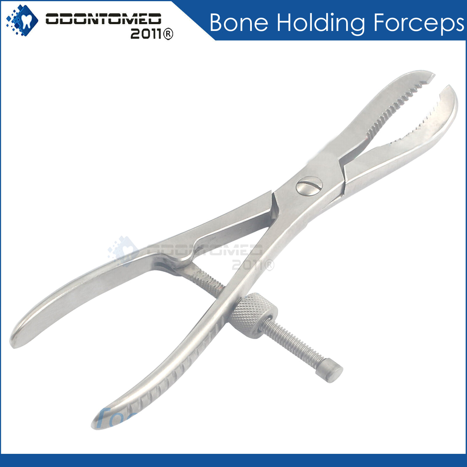 Bone Holding Forceps 9” reduction curved serrated jaw with speed lock orthopedic