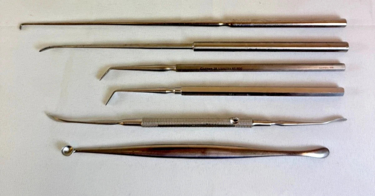 Set of 6 Codman Penfield Dissectors Probe Elevator Neuro Spine Orthopedics