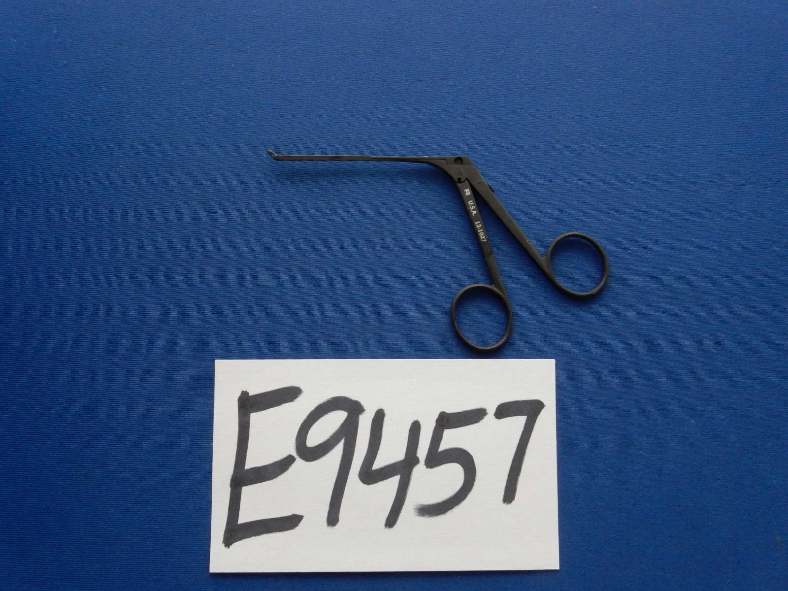Richards 13-1027 Cupped Ebony ENT Forceps Up Angled