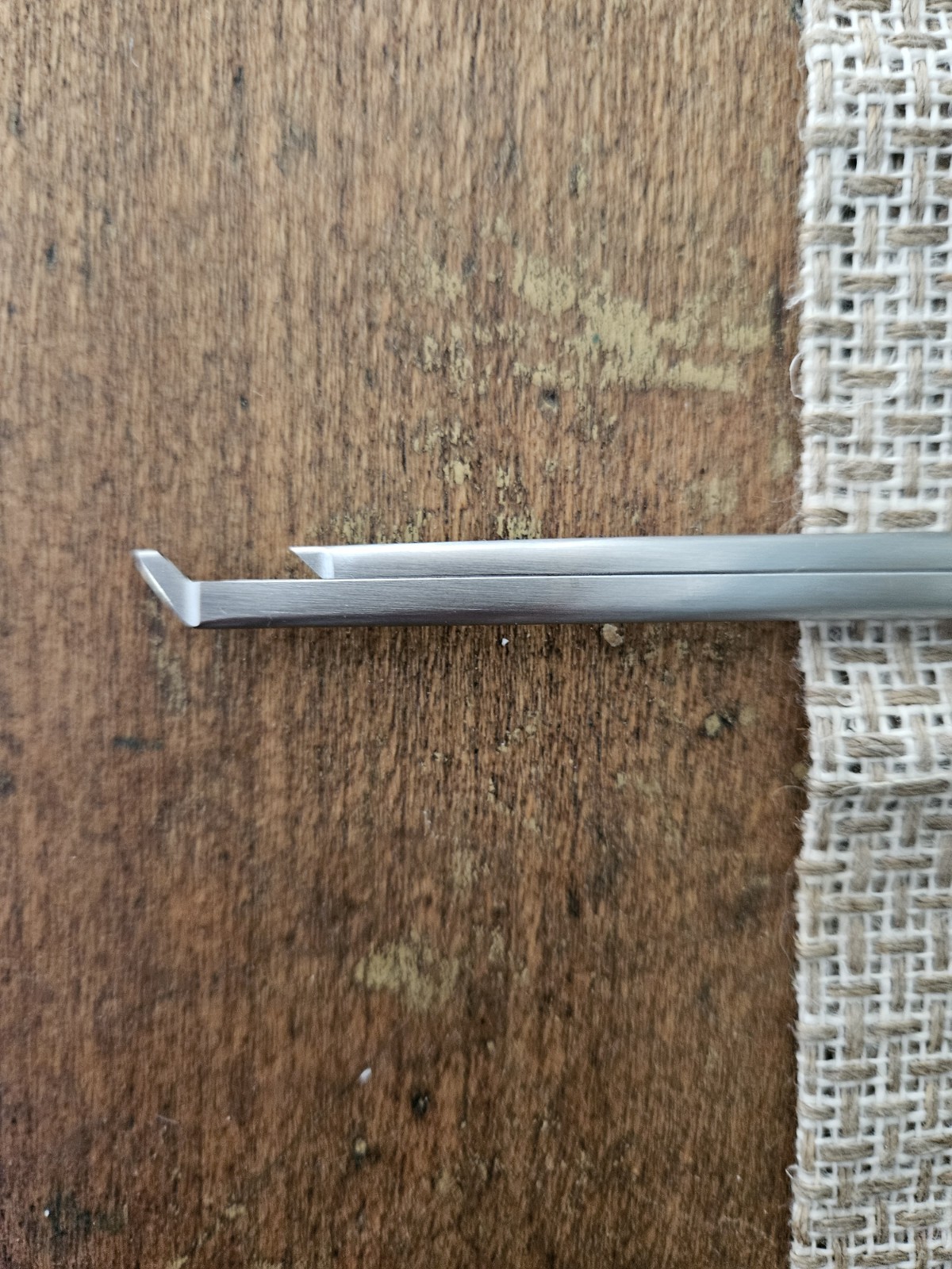 7″ Micro Kerrison Rongeur Up-Bite 90°, 1mm German Stainless Steel w/ Locking Bar