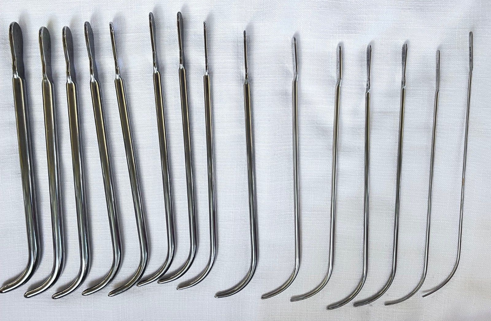 Jarit Male Urethral Sound Curved Dilator Lot 15 Germany Stainless Steel
