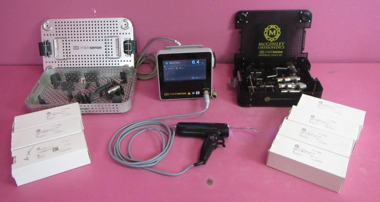 McGinley IntelliSense Orthopedic Drill System w/ Monitor, Handpiece & Chuck Set