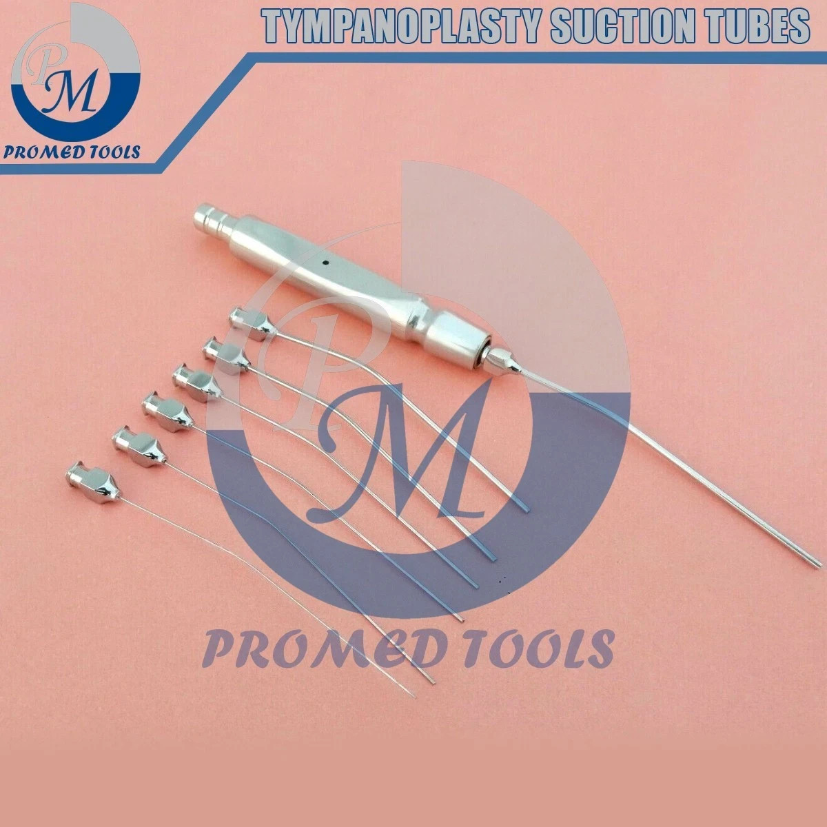 Tympanoplasty Suction Tubes With Luer Lock Handle Nasal Ent Instruments