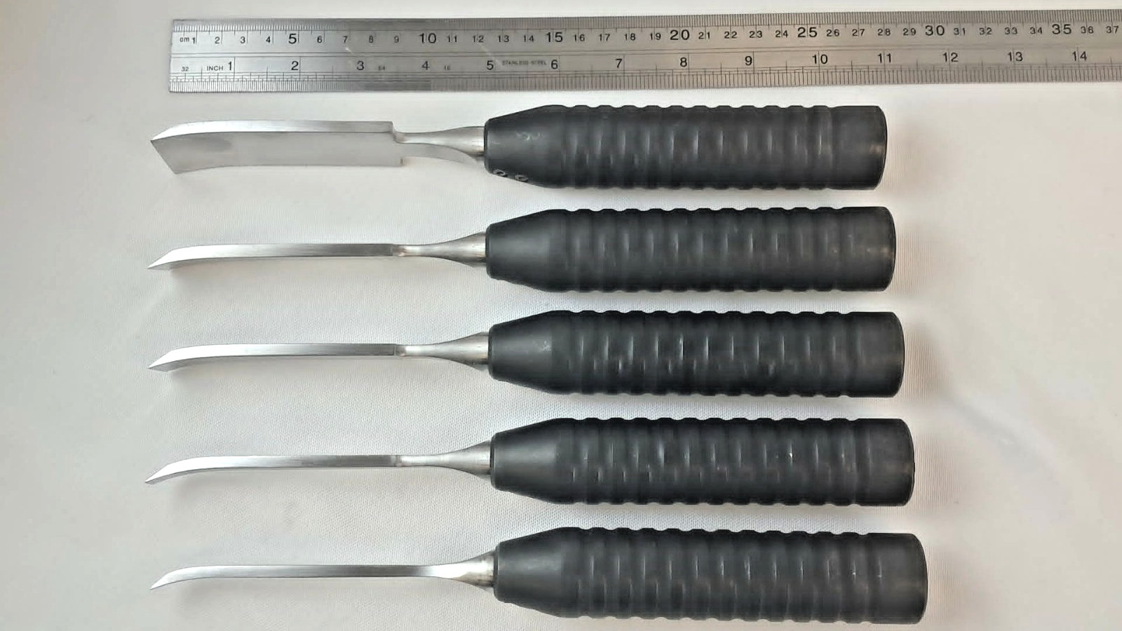 Codman Karlin Magnum Curved Chisel 5Pc Set Orthopedic Spine
