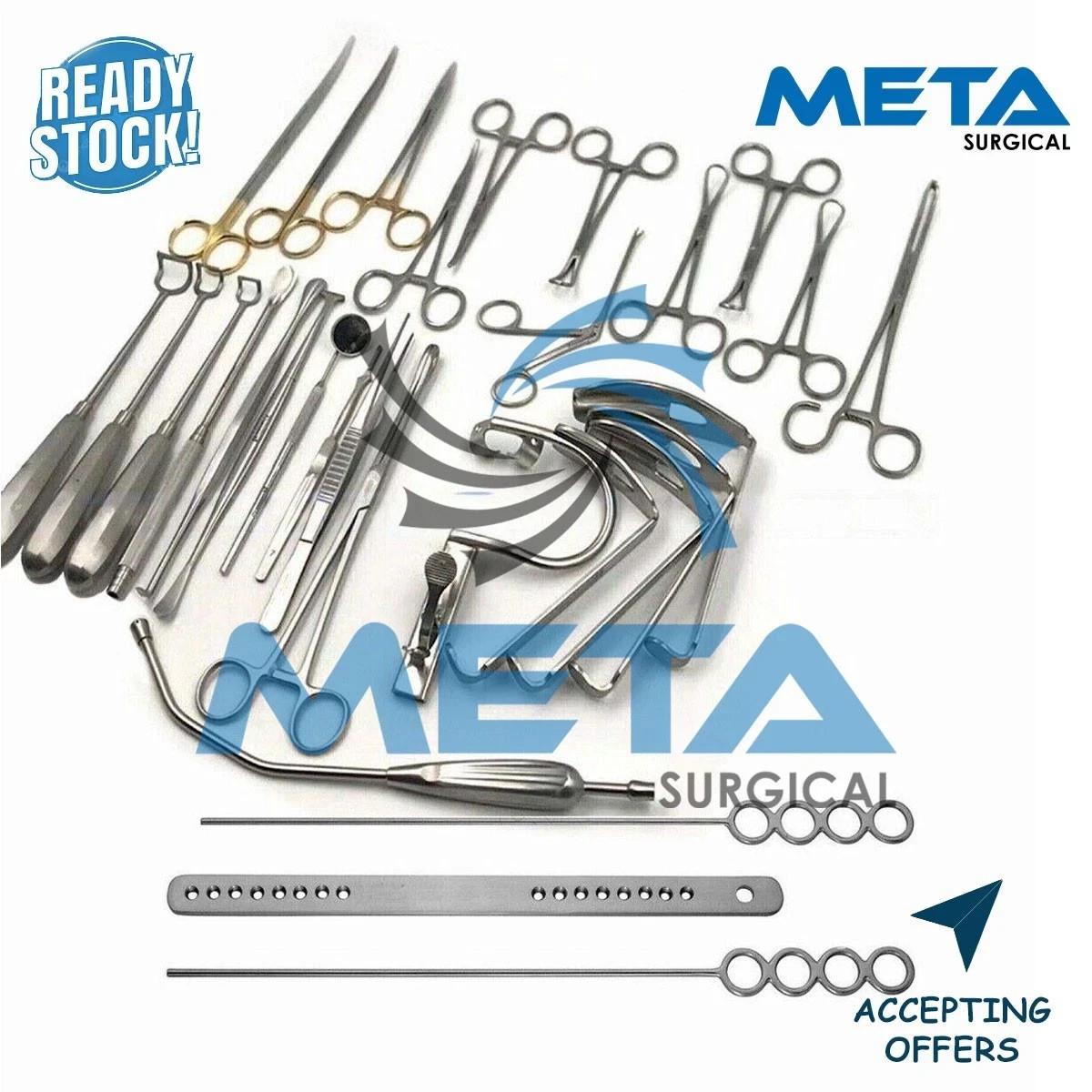 New Tonsillectomy and Adenoidectomy 30 pcs Set Surgical Instruments Kit