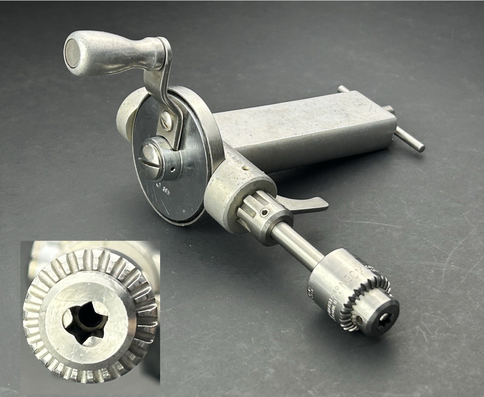 Hand Drill Orthopedic With Small Jacobs Chuck w Key ZIMMER 895