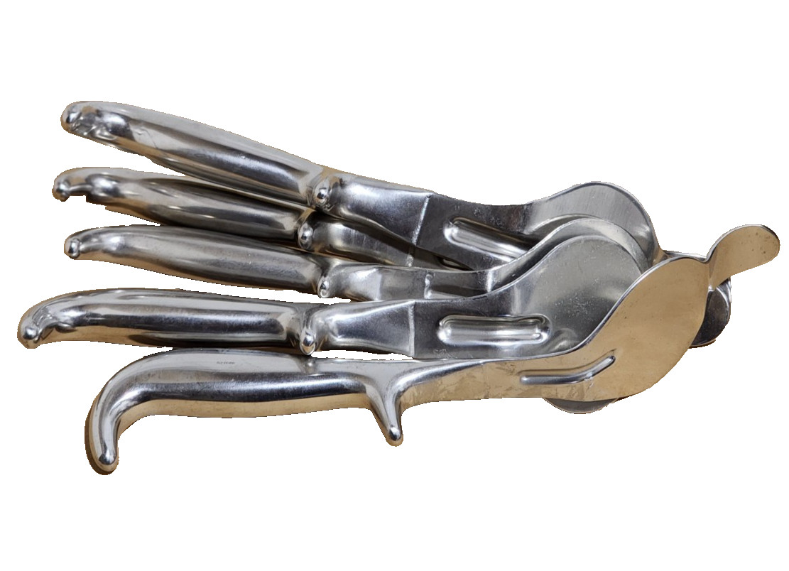 (Lot of 5 ). Jar-it 225-402 Bennett Tibia Retractor 10″ Stainless GREET USED.
