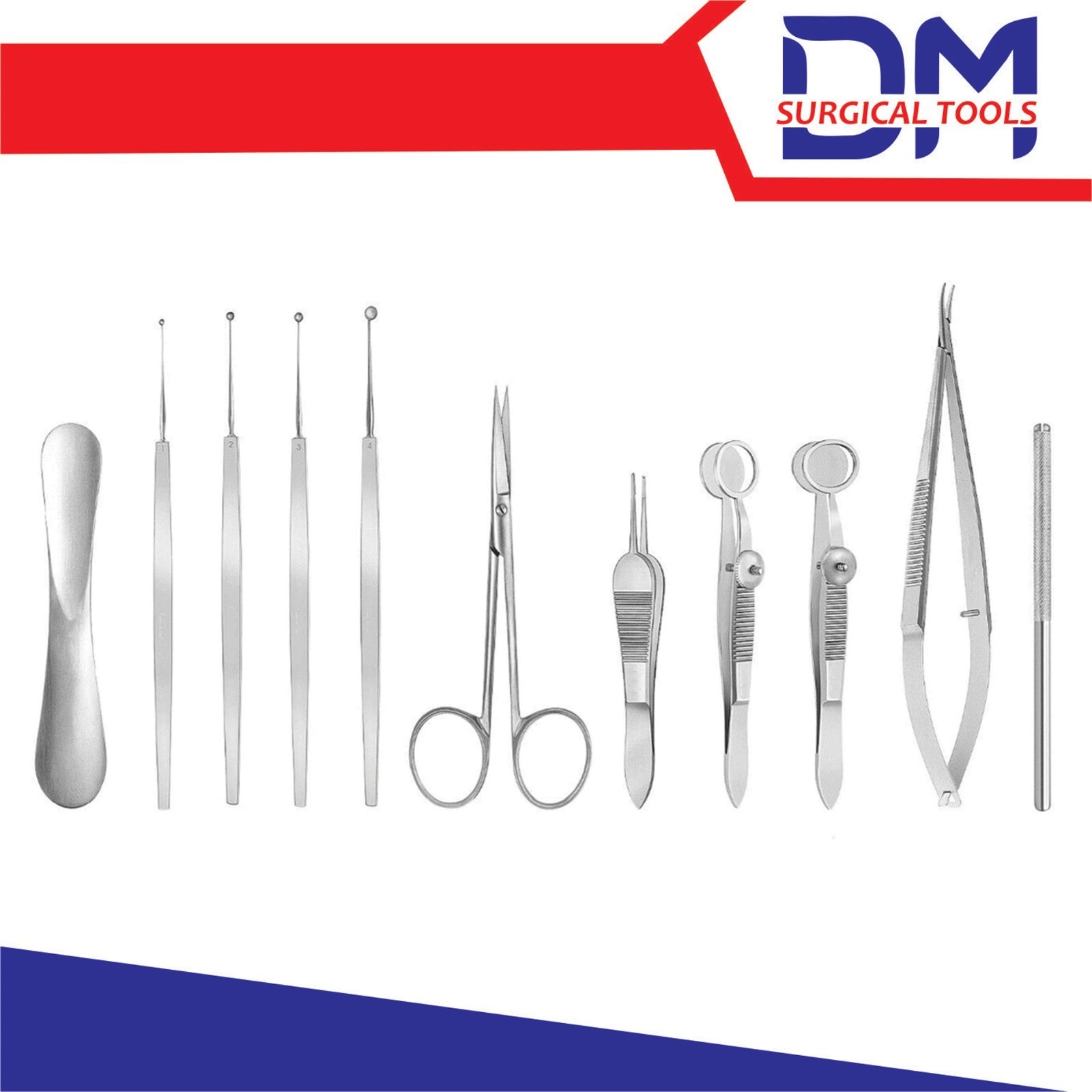 Chalazion Surgery Instruments Set 11 PCs Ophthalmic Surgical Instruments