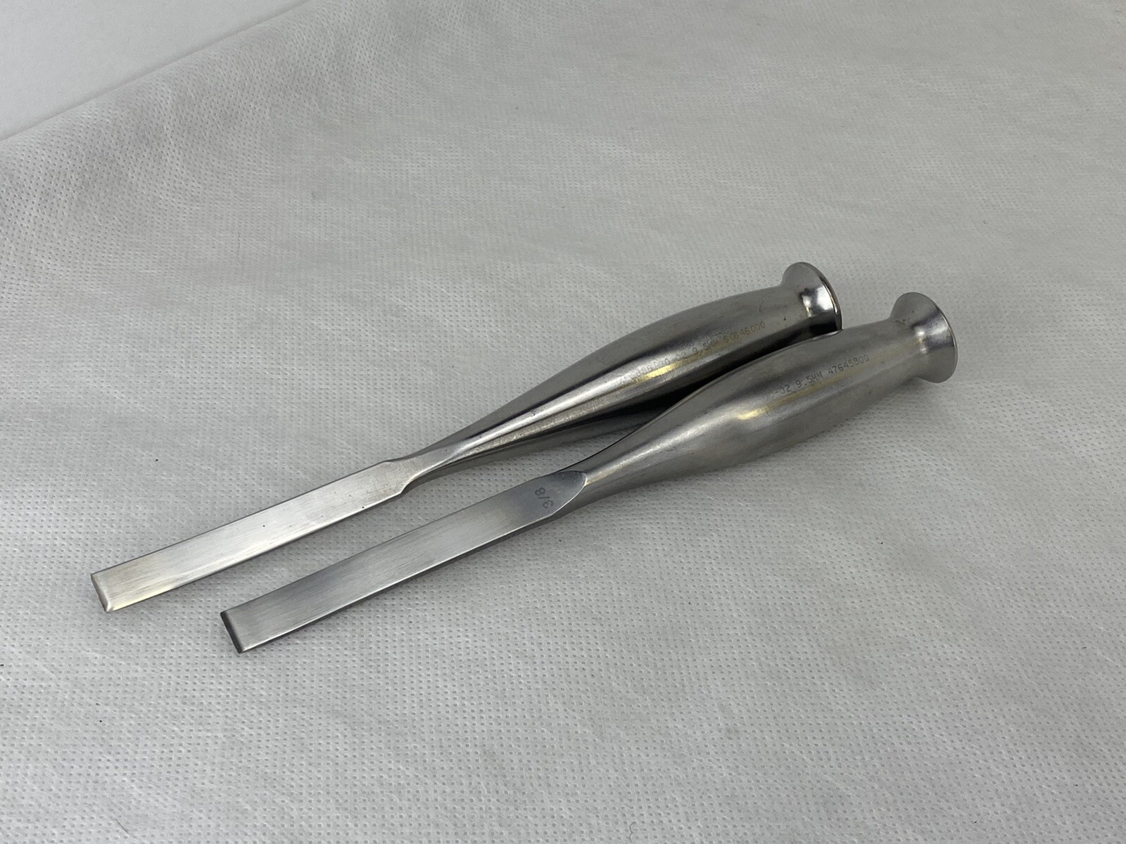 ZIMMER 2888-00-02 Smith Petersen Reta Osteotome Straight Curved 3/8in 9.5mm Lot2