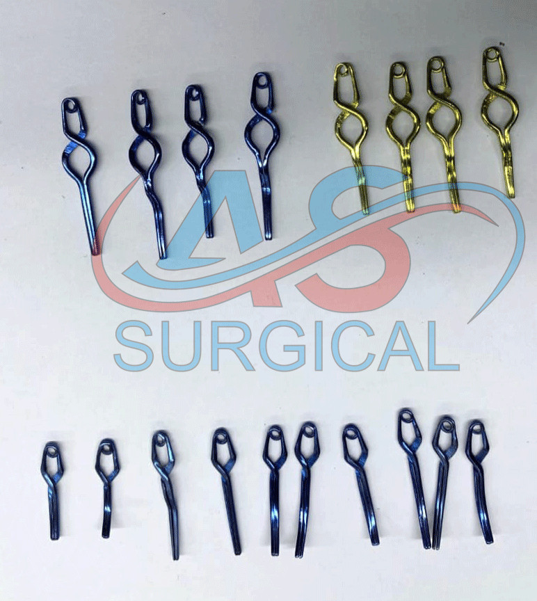 Neurosurgery Aneurysm Clip 18 Pcs Titanium Neurosurgery Instrument
