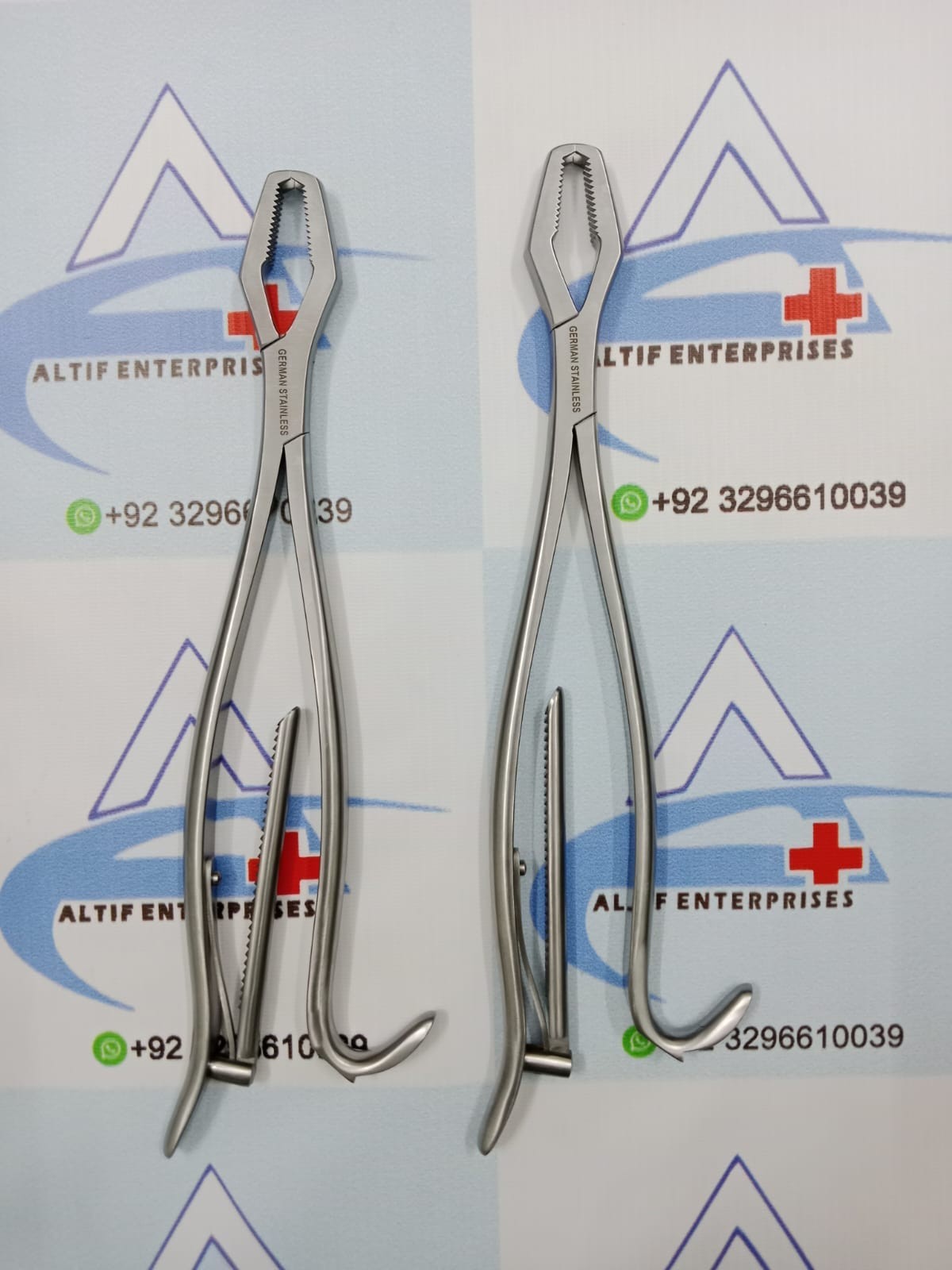 Kern Bone Holding 34CM With Ratchet Lock 2 Pieces SS High Quality