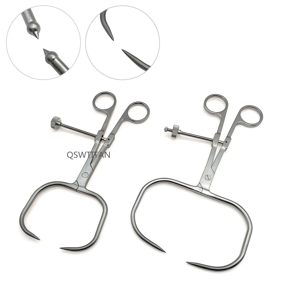 Orthopedic Reduction forceps with Pointed Tip plate holding tool with ball tip
