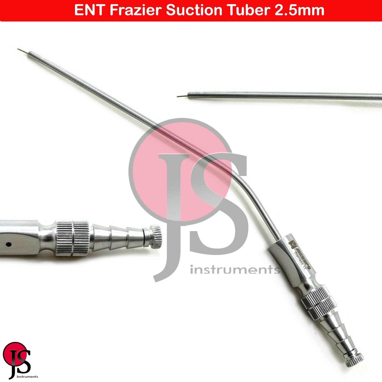 ENT Diagnostic Instruments Frazier Suction Tube Aspirator 2.5mm Surgical