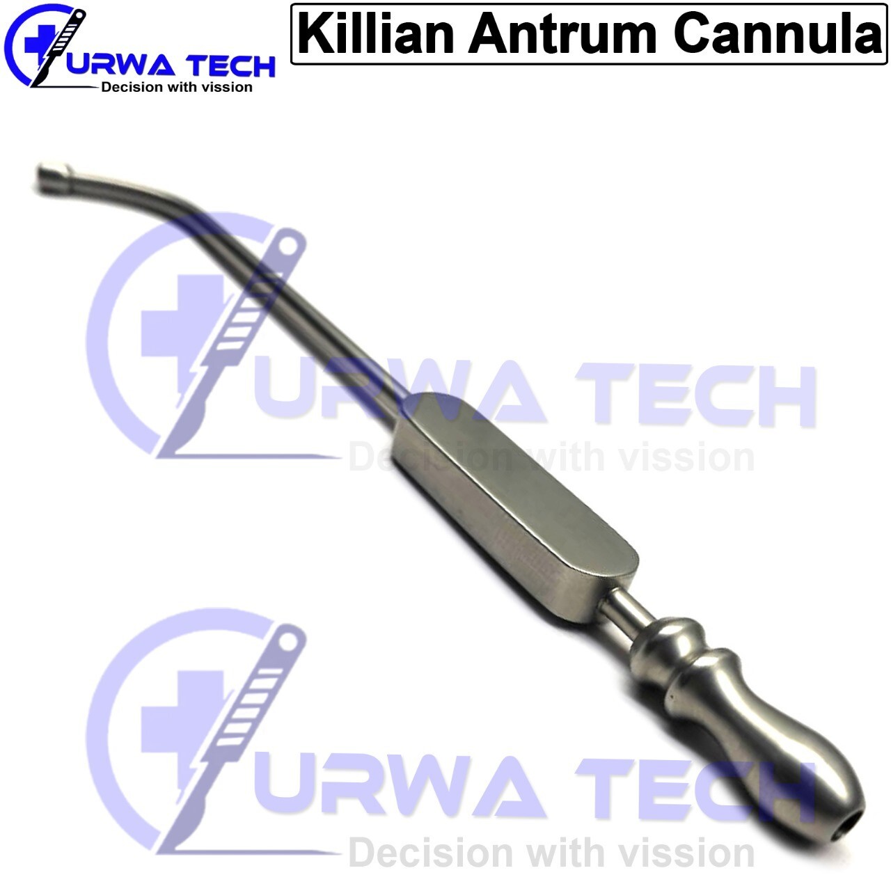3X Eicken killian Antrum lrrigation cannula 3mm Sinus Suction Tube Surgical Inst