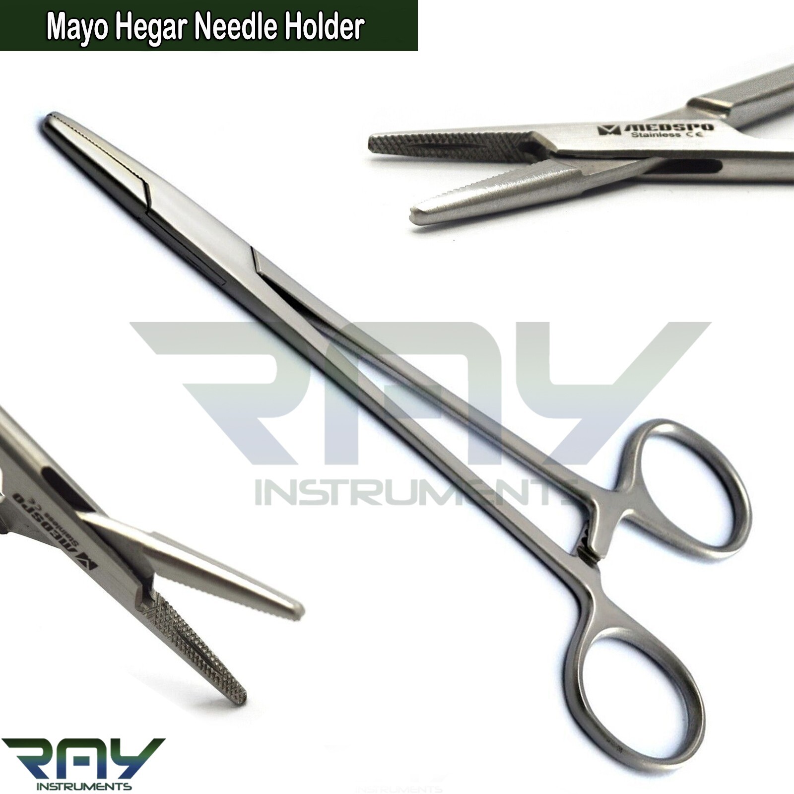Operating Minor Surgical Instruments Tray Scissors Needle Holder Forceps Tweezer