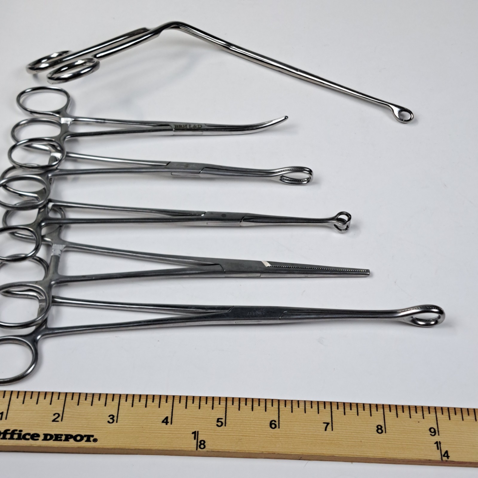 Vintage Stainless Steel Surgical Forceps Tools Lot Mueller Weck Frank Germany