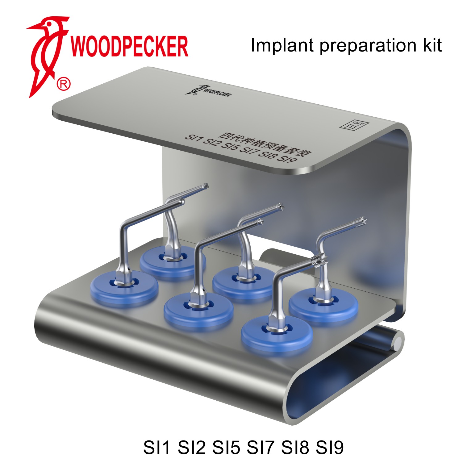 Woodpecker Dental Implant Preparation Kit Perio Bone Surgery Tips Surgic Smart