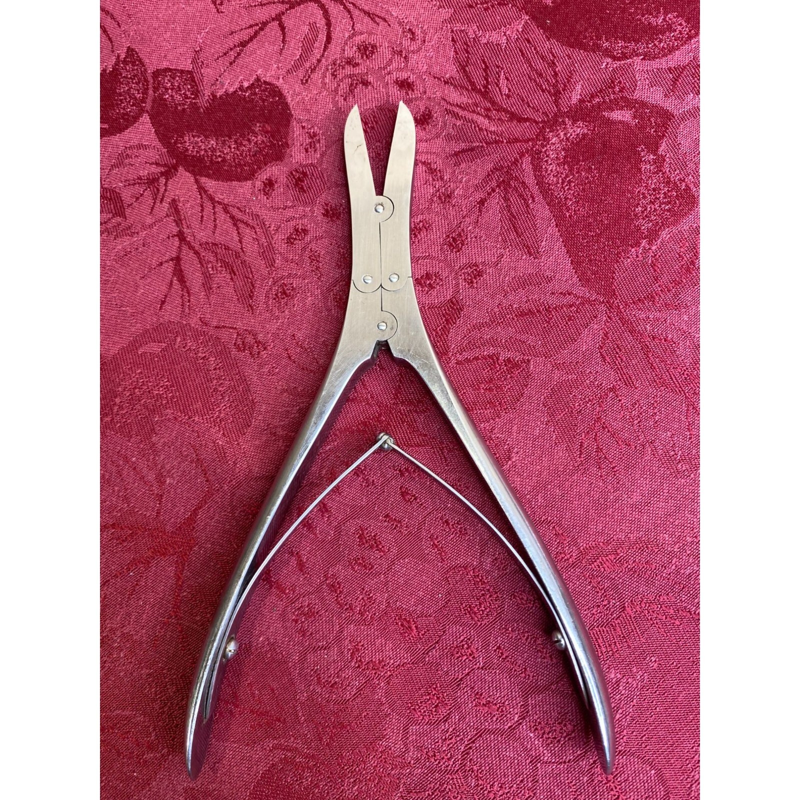 Vtg Arista 7.25″ Stainless Surgical Double Action Orthopedic Wire Pin Cutter