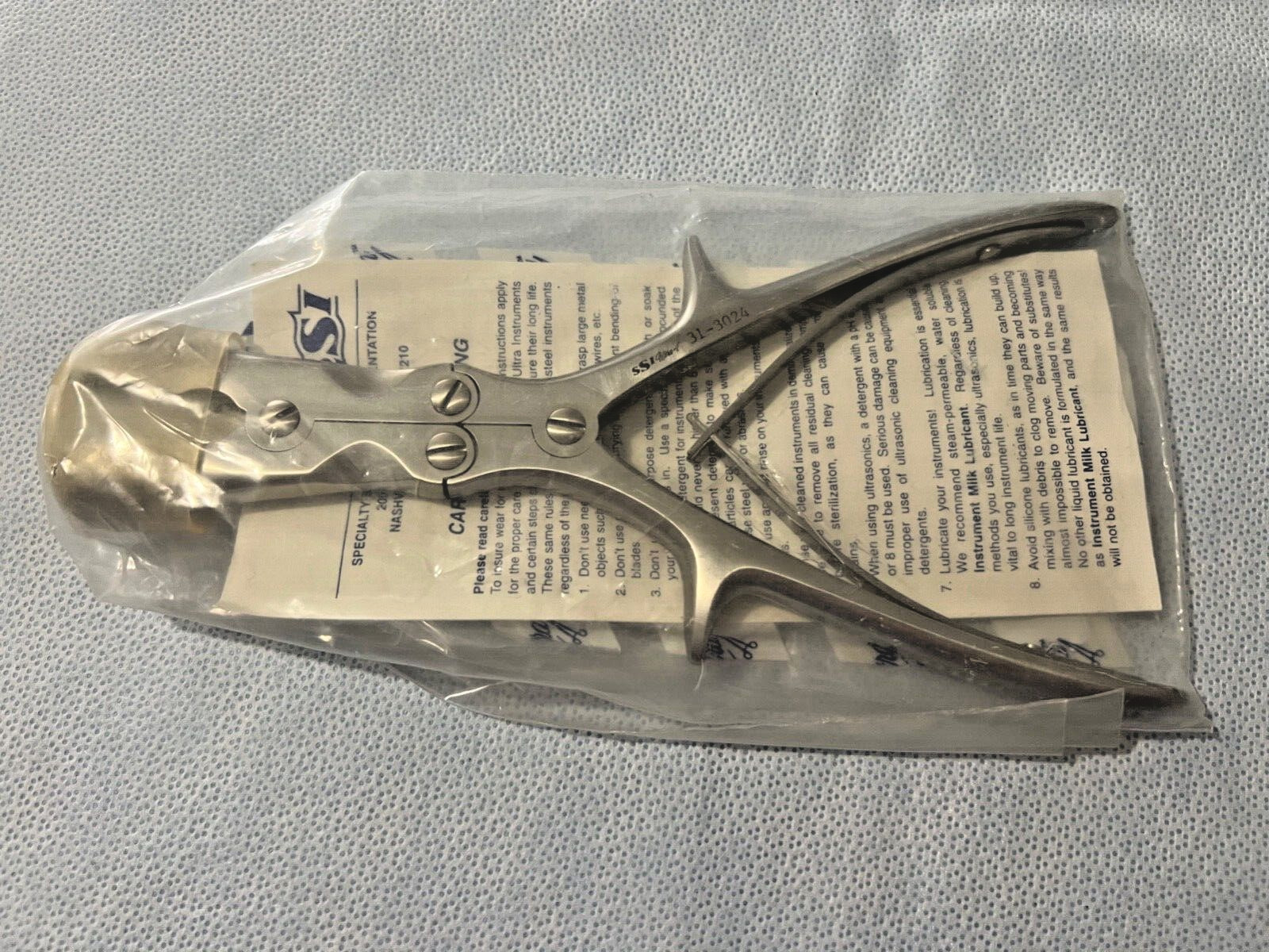 SSI Ultra Symmetry 31-3024 Double/A Straight Bone Rongeur 9″ Length Orthopedics
