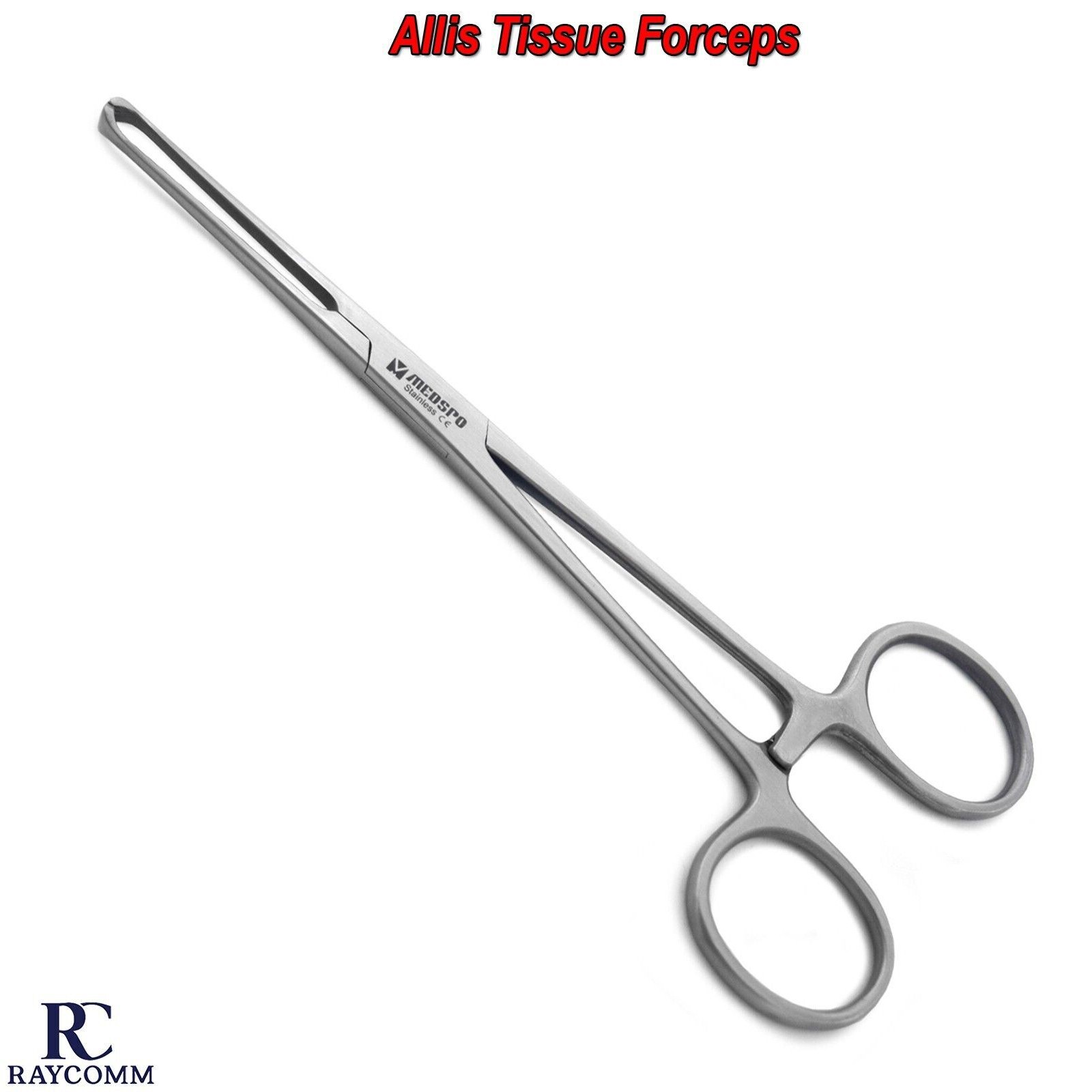 Surgical Allis Tissue Forceps Clamp Toothed Locking Pliers Medical Instruments