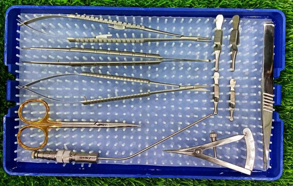 Basic Maxillofacial Micro Cardio Hand Plastic Surgery Tools Set Asserted Sizes