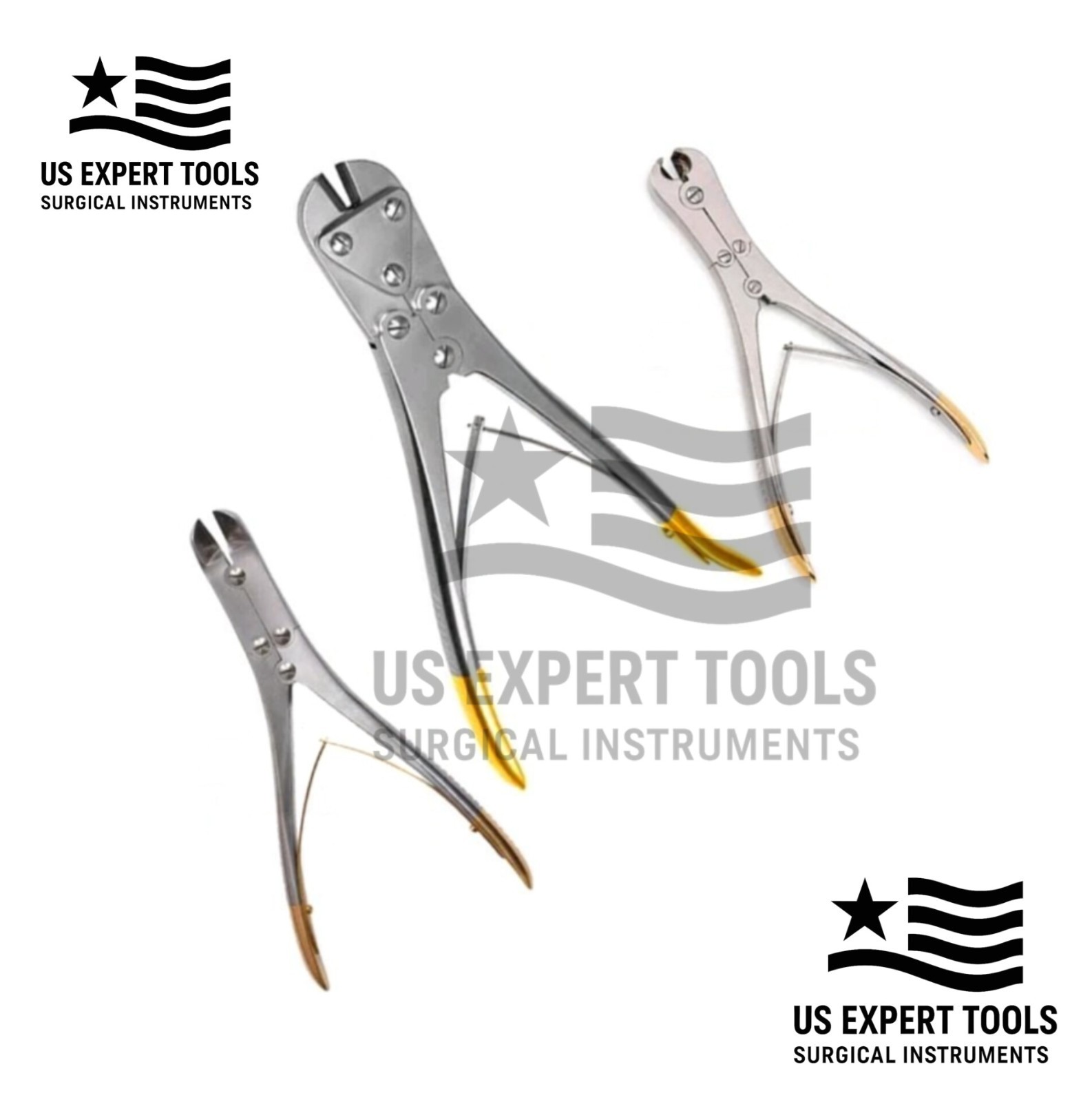 TC Pin Wire Cutter Set of 3 PCs Orthopedic Surgical High Quality Instruments
