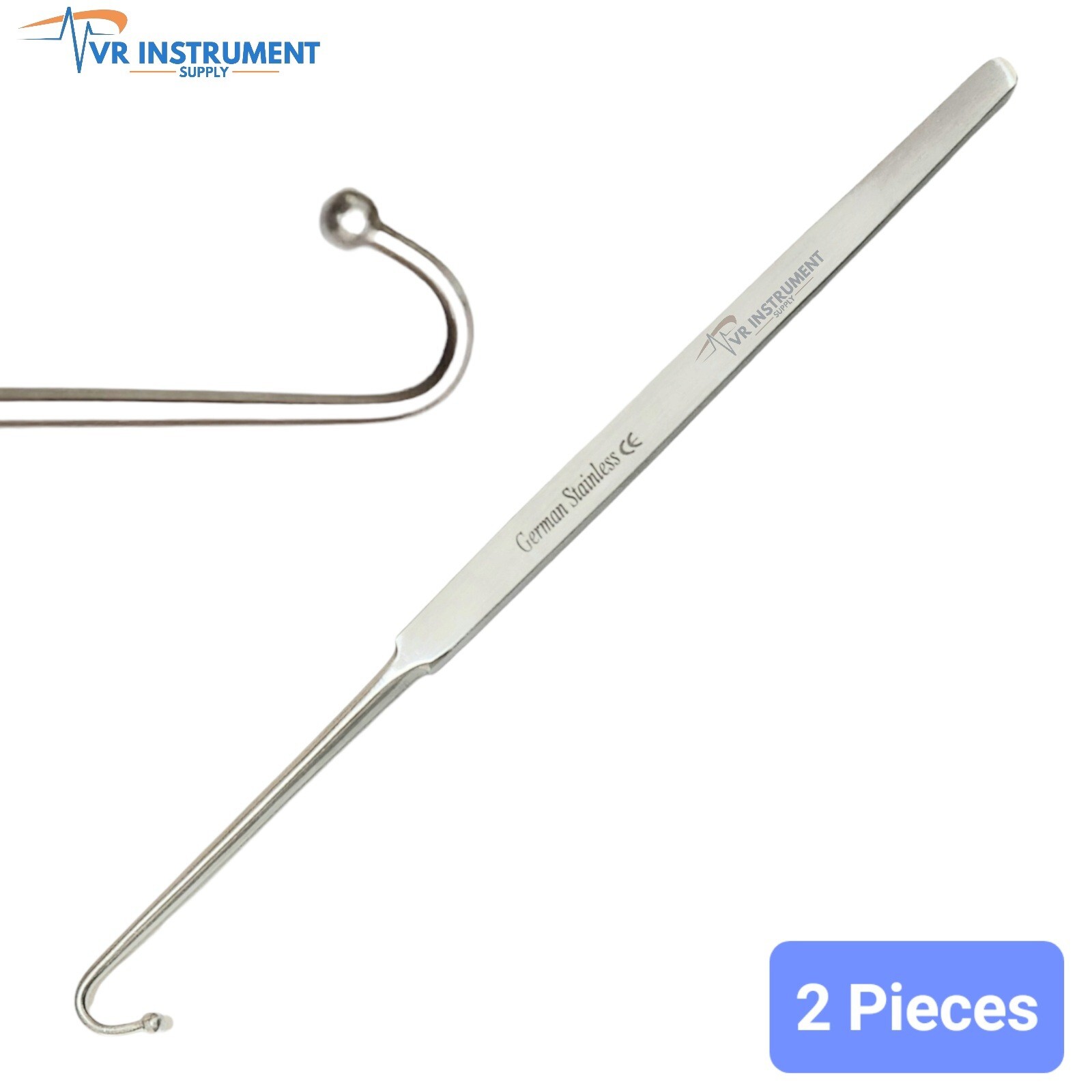 Spay Snook Hook 6.5″ Veterinary Surgical Instrument German Stainless Steel Pcs 2