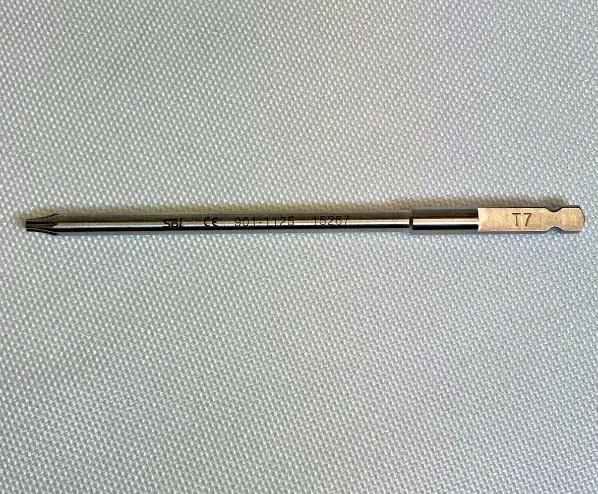 SBI Small Bone Innovations 901-1125 T7 Orthopedic Q/C Screwdriver Shaft
