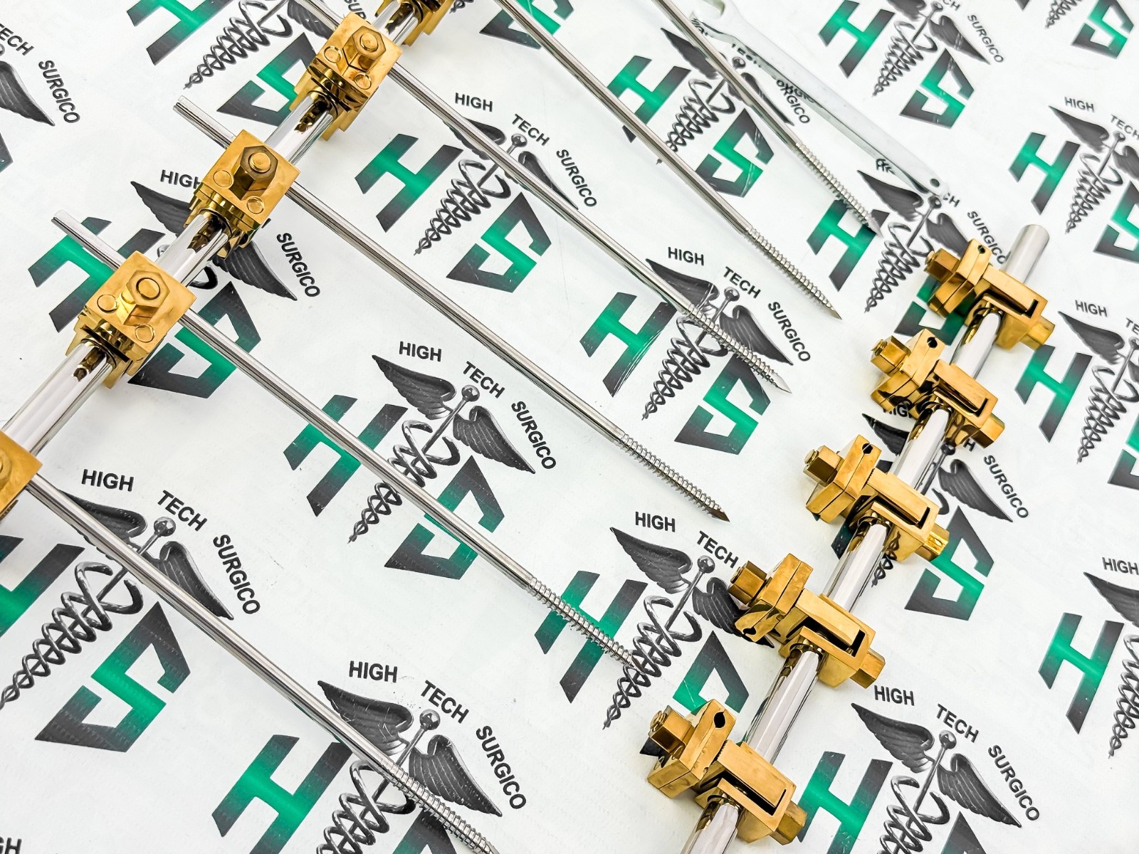 Premium Golden AO External Fixator 2 Sets 4.5 Tibia and 5.0 Femur Orthopedic