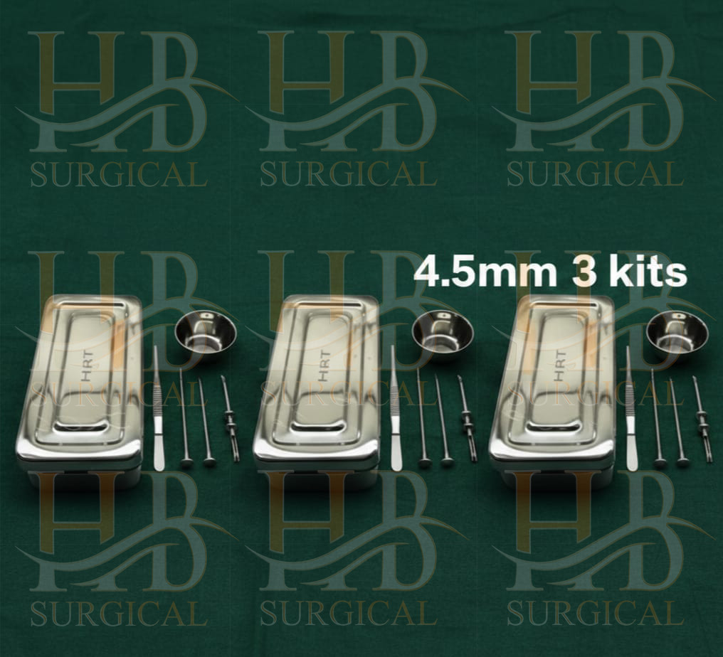 3 HRT Trocar kit 4.5mm 3 kits ,Hormone Replacement Pellet Insertion Kit 3 Sets