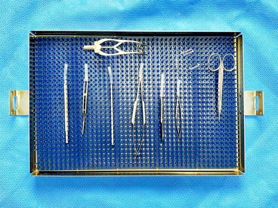 V. Mueller Ophthalmology Micro Surgery Set of 9 Pcs Instruments With Case